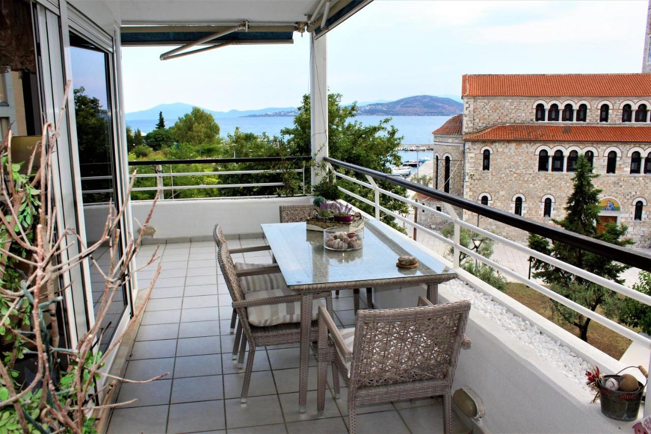 Апартаменты Luxury Sea View Волос Экстерьер фото