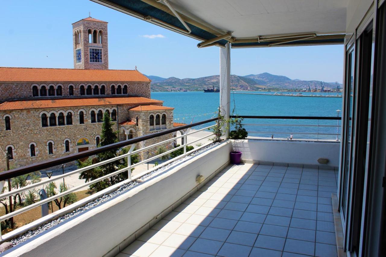Апартаменты Luxury Sea View Волос Экстерьер фото
